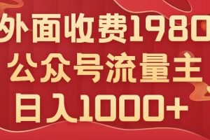 公众号流量主项目，不用AI也能写出10w+，小白也可上手，日入1000+【揭秘】